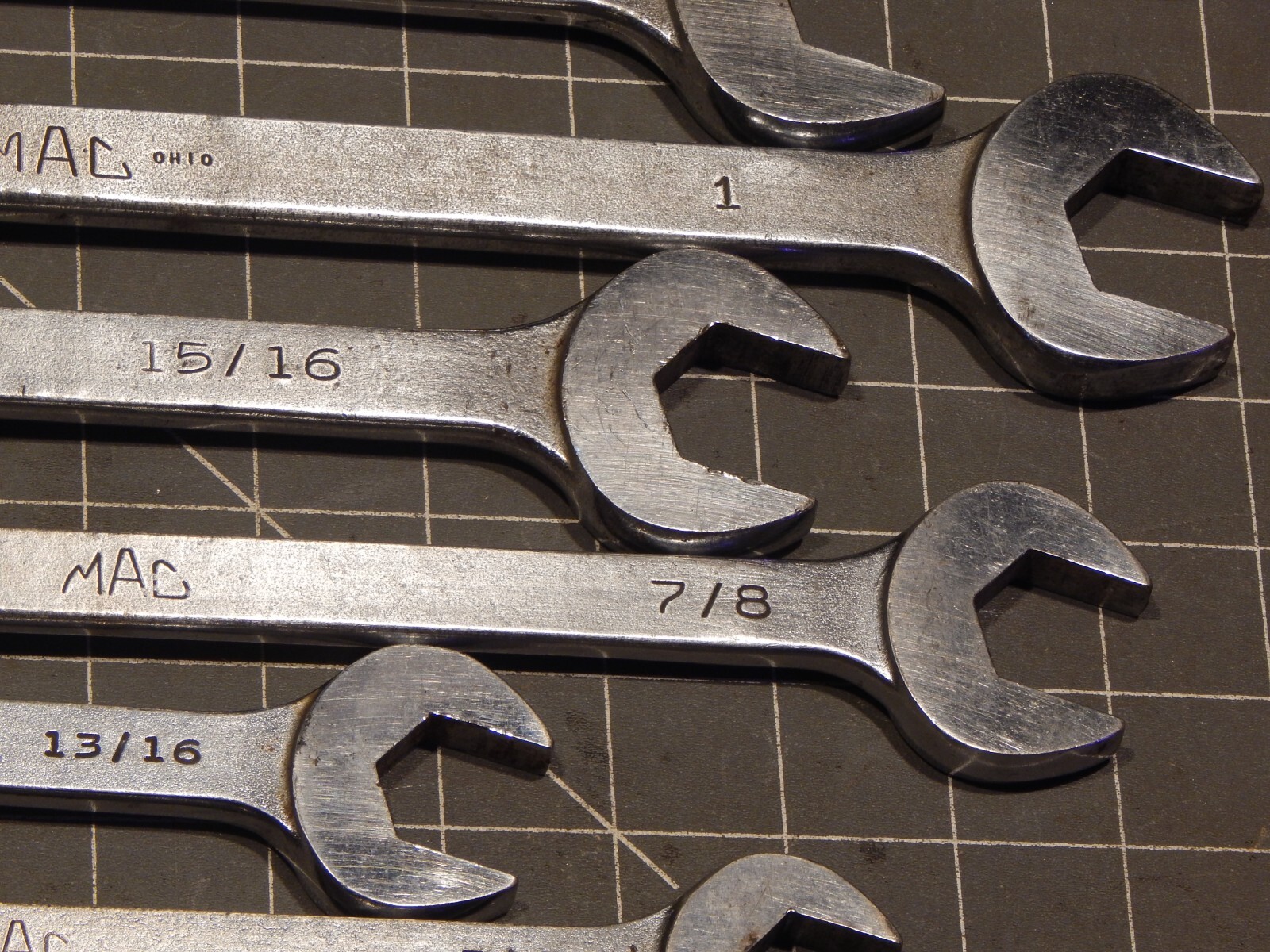 Mac 16Pc MINUS 3/8″ SAE Combination Flex Head Socket End Wrench Set 1/4″ 1 1/4″