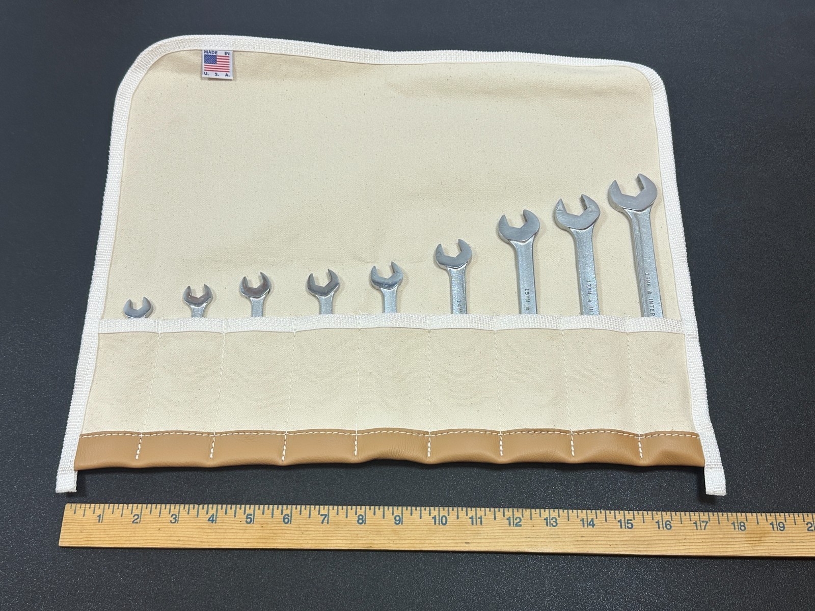 🇺🇸 International Harvester IH USA 9pc Metric 9mm-19mm Combination Wrench Set