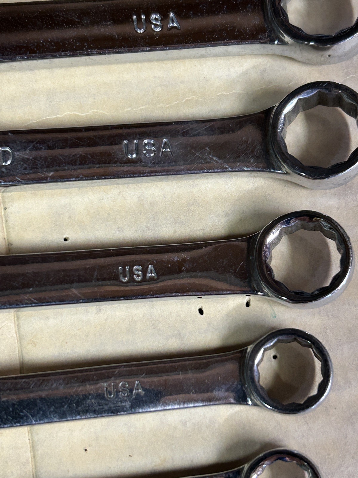 MAC Tools 3/8″ – 5/8″ 5 pc SAE 12pt Micro Turn Double Box End Chrome Wrench set