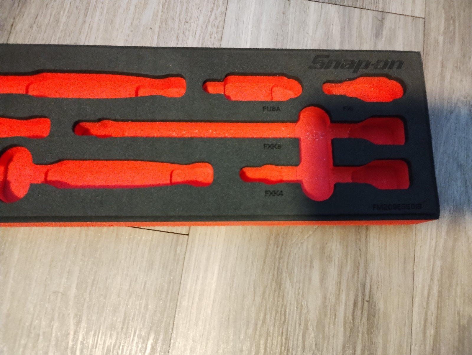 Snap-on 1/2″ Drive Soft Grip Fixed Head Ratchet Foam Set organizer FM209ESS01B