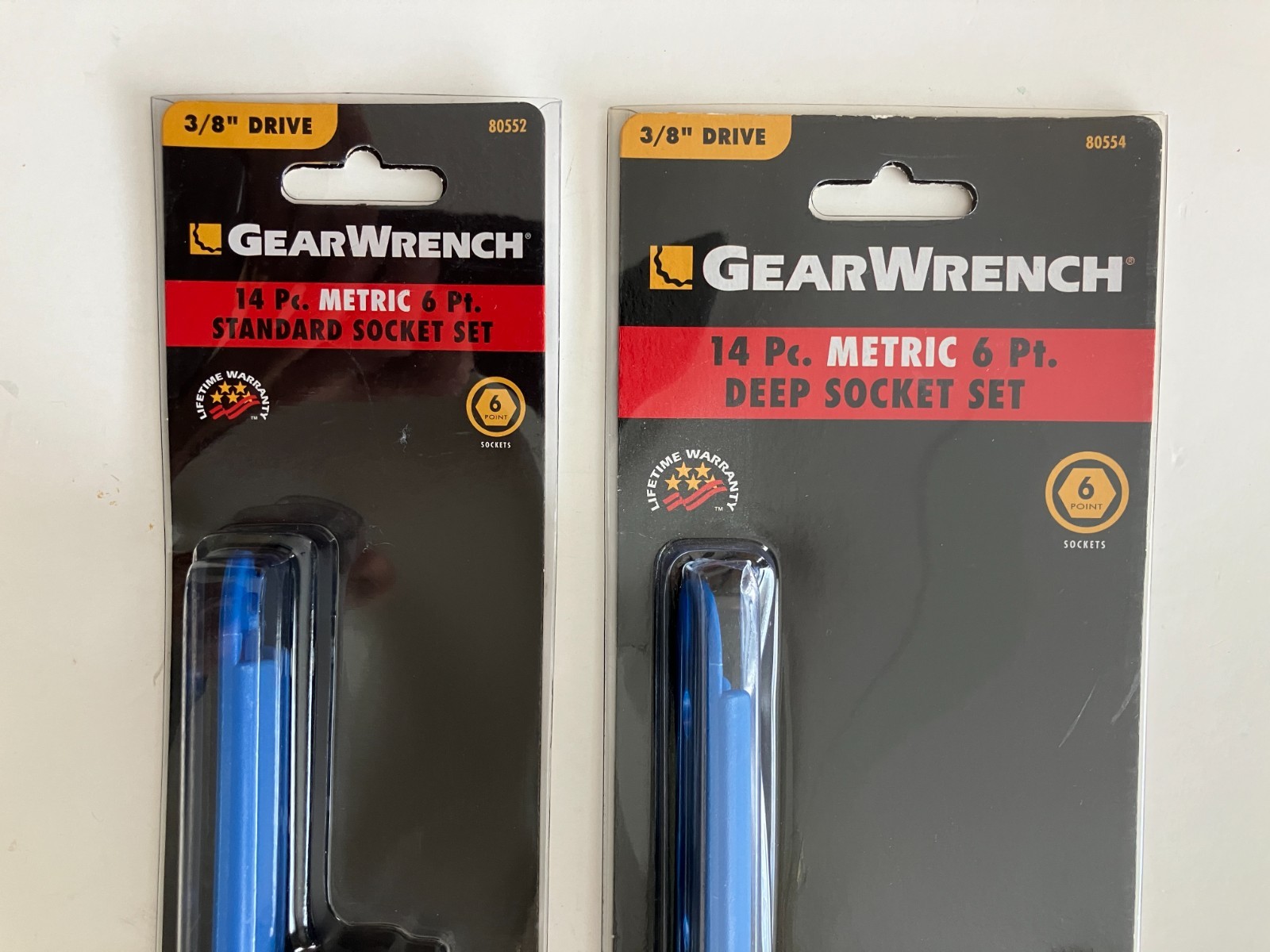 Gearwrench 28 Pc 3/8″ Dr 6 Point Standard & Deep Metric Socket Set 6-19mm, New