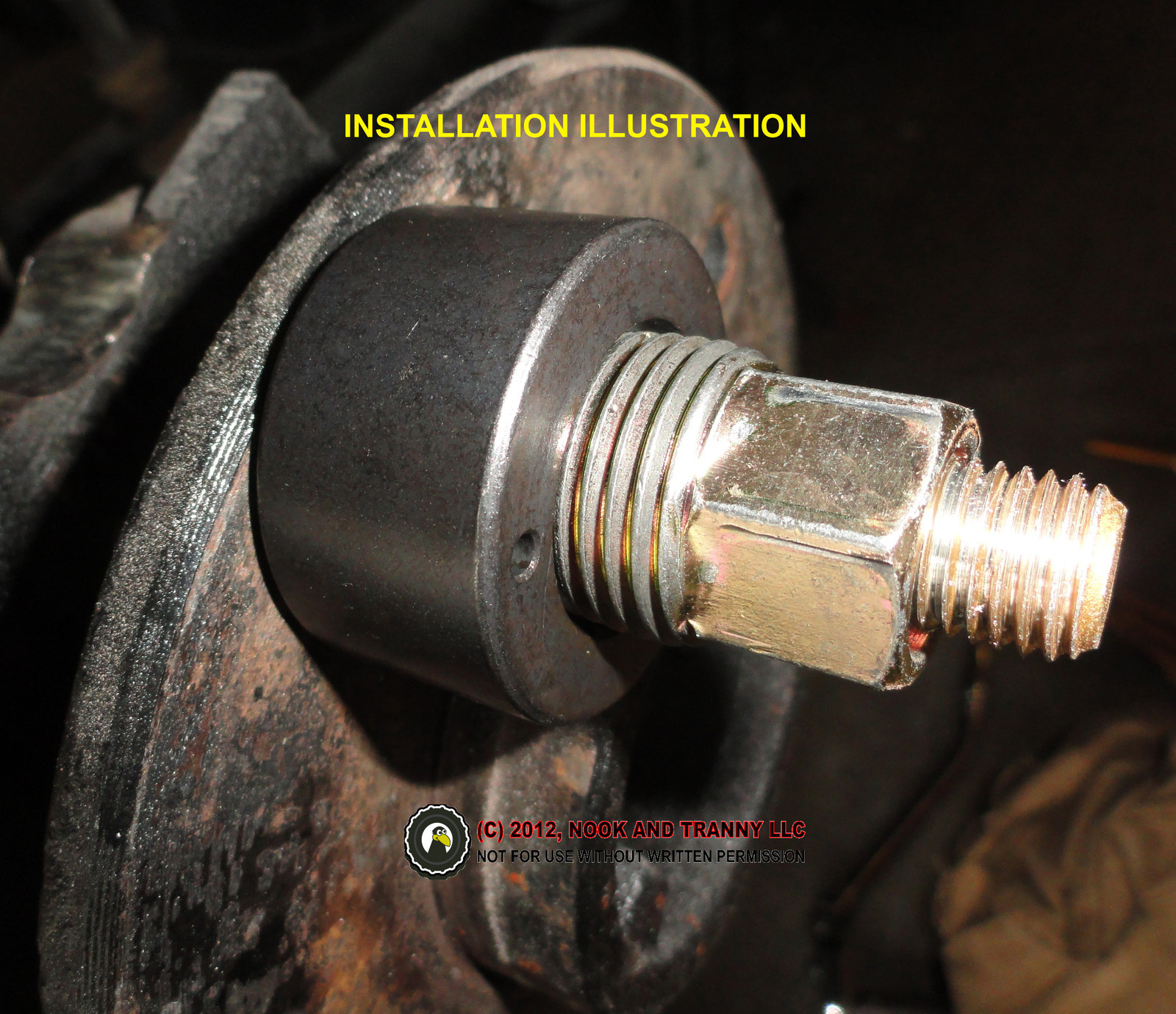 Corvette Trans Am Fiero Wheel Axle Stud Installer Tool CONICAL NUTS