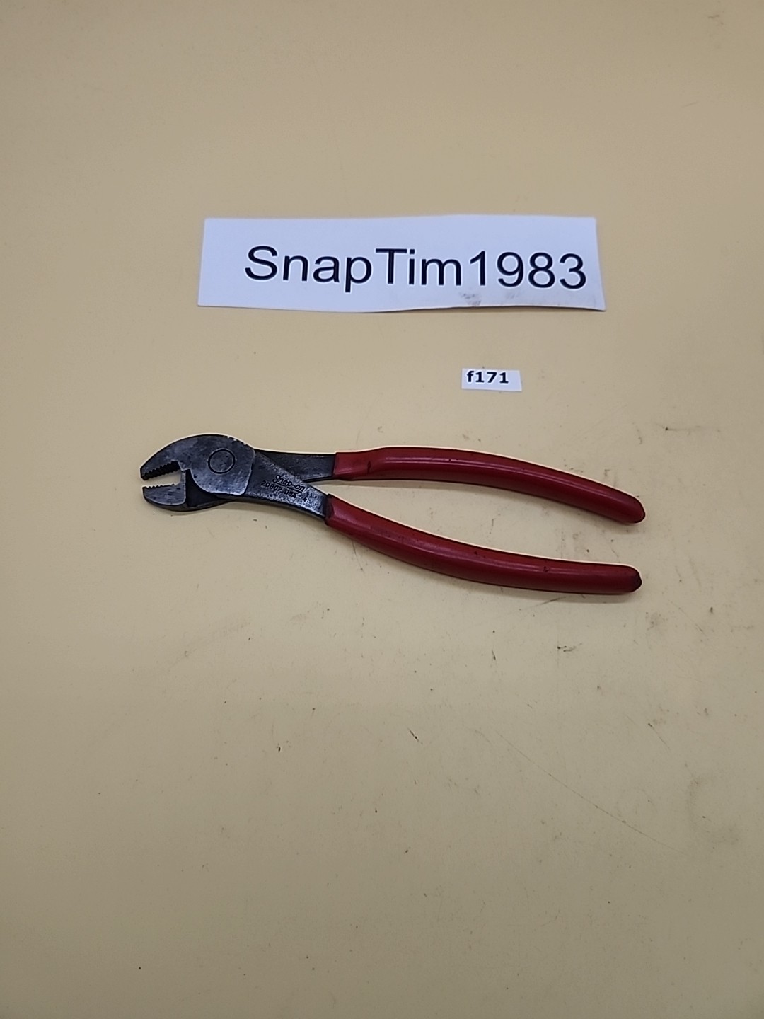 Snap-on Tools 8” Long Angled Nose Battery Terminal Pliers 208CP USA