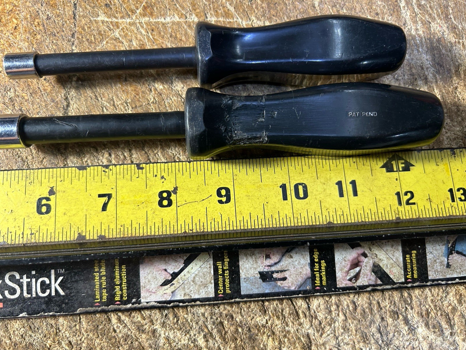 Snap-On NDDM70 7MM & NDDM100 10MM Black 6pt Hollow Nut Drivers