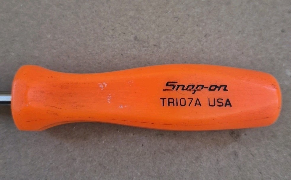 Snap-on Tools USA ORANGE Hard Grip Tire Valve Core Tool TR107A