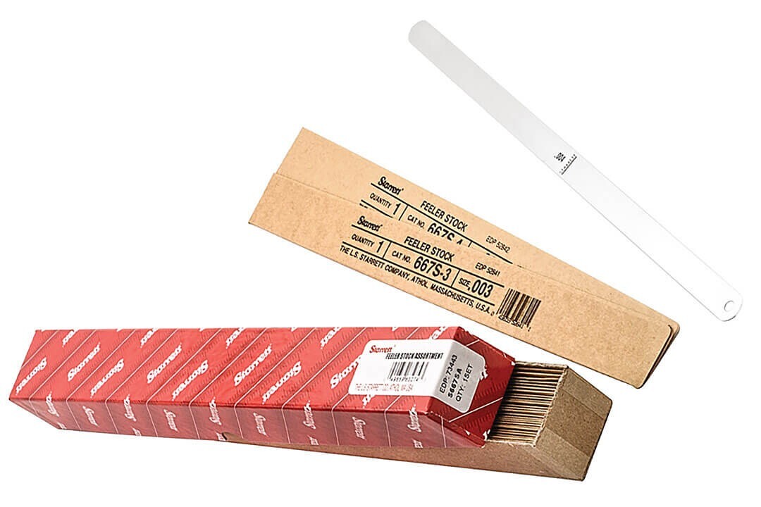 Starrett S667AS | 0.0010″-0.0300″ Stainless Feeler Gauge Assorted 32 Leaves