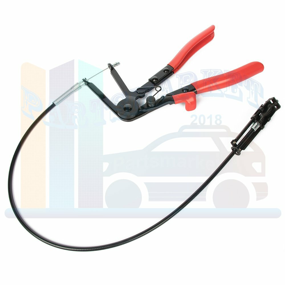 24»Flexible Long Reach Hose Clamp Pliers Remote Action Cable Type Repair Tools