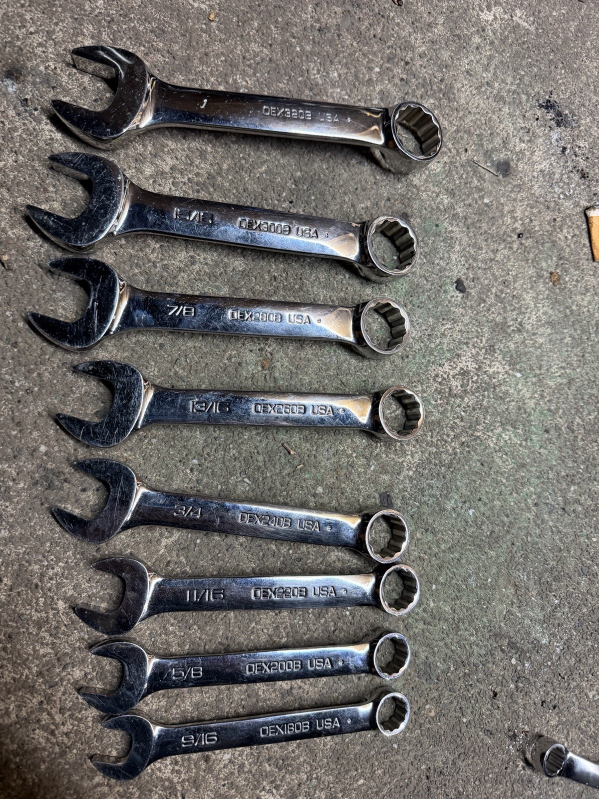 Snap On Set De 8pc OEX B 9/16-5/8-11/16-3/4-13/16-7/8-15/16-1”