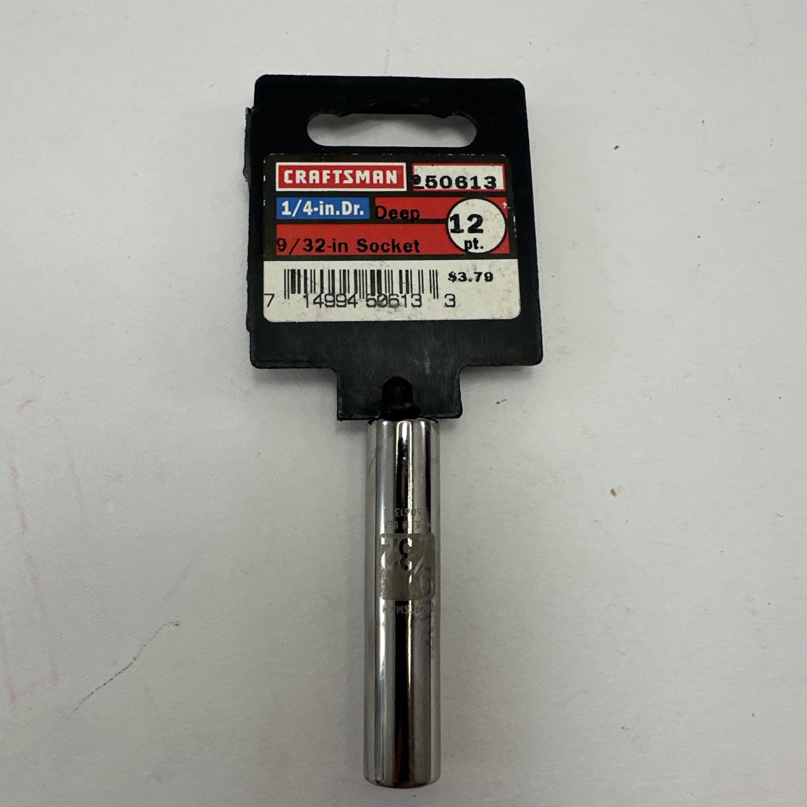 Craftsman 9/32” Easy Read Deep 12 Point Socket 1/4″ Drive New NOS