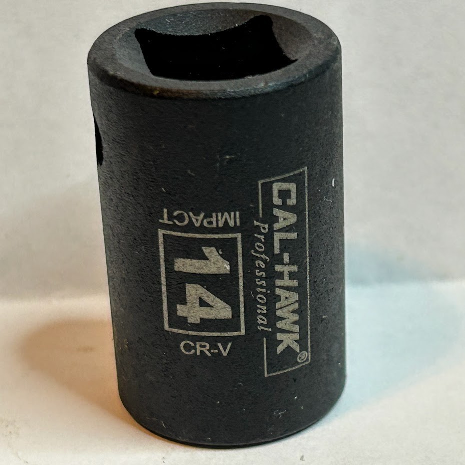 Cal- Hawk Professional Impact Socket 14 mm x 1/2″ Dr 6Pt Free USA Shipping