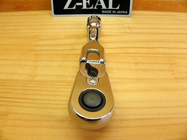 Ko-ken Z-EAL 3726ZSB 3/8″ Drive Flex-Head Short Ratchet Handle Push Type