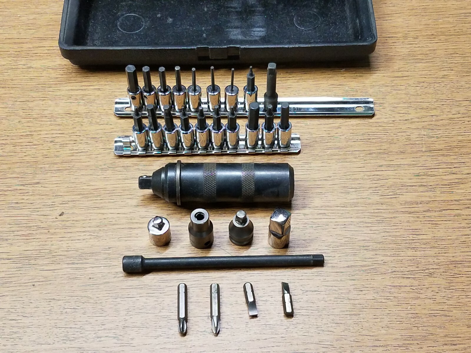 Manual Impact Driver Set 32 pc with Jawco #208 3/8 in. Bits and Craftsman Case