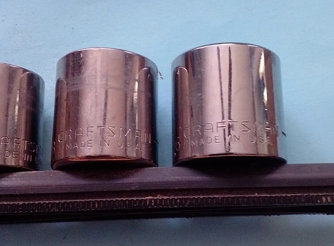 Craftsman 3/8″Dr. 6pt sockets. 1/4″-15/16″. G, G1 G2 Gk V Mixed Series QTY. 11