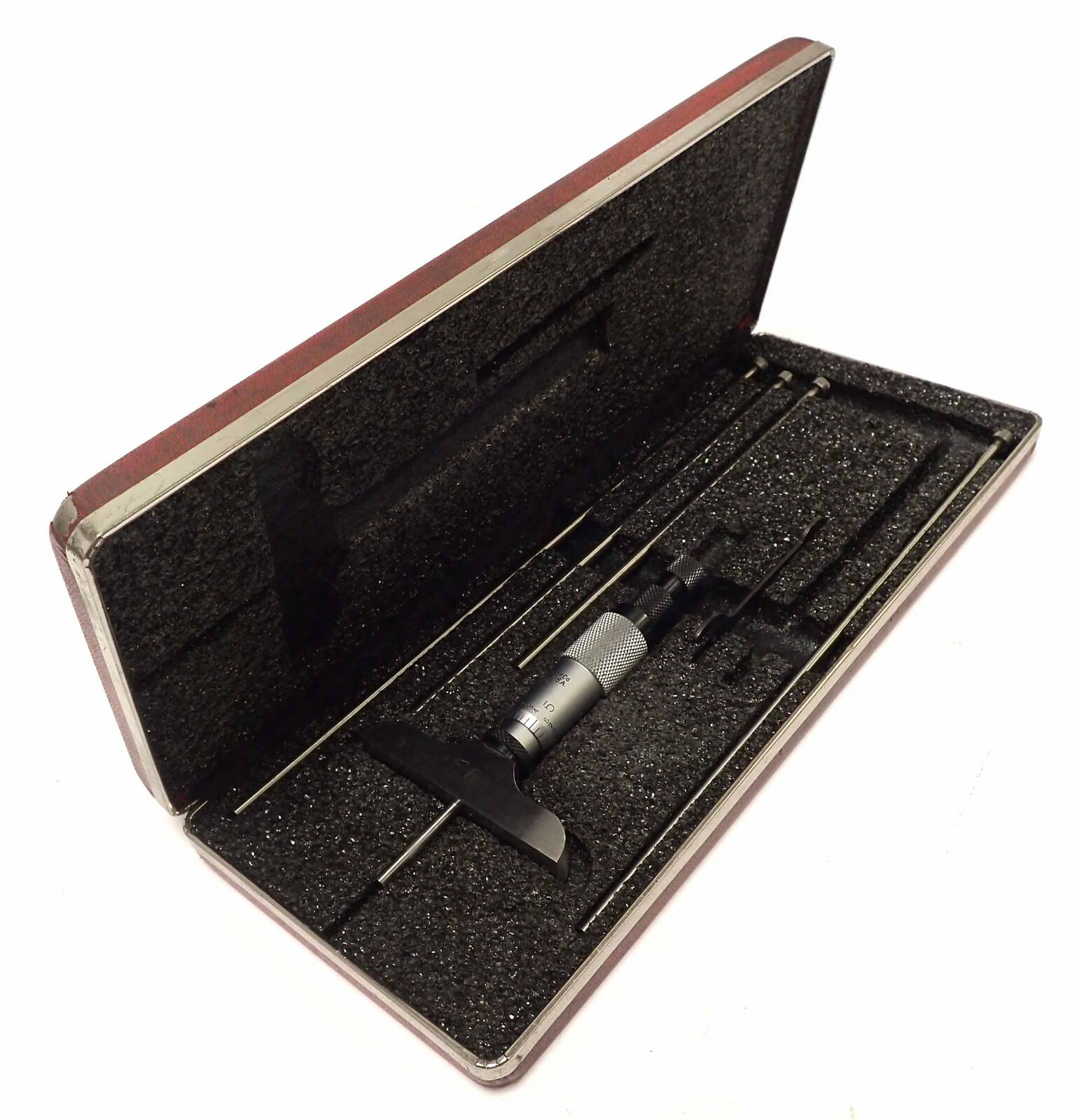 STARRETT 440 SERIES 150RL DEPTH MICROMETER SET, RANGE 0-225MM!