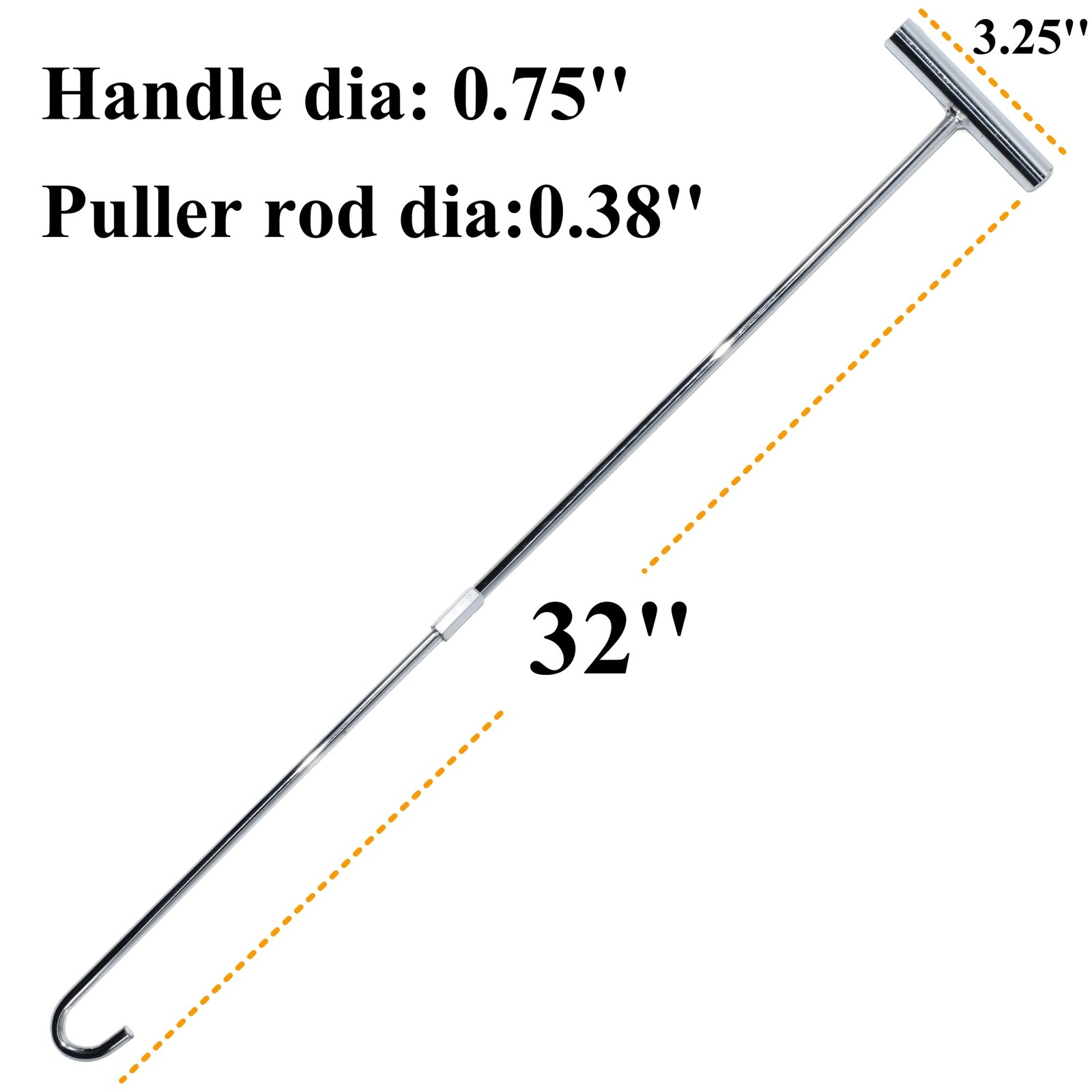 BATDIYOW 32 inches 5th Wheel pin Puller Hook Solid Steel Chrome Plated Wheel…