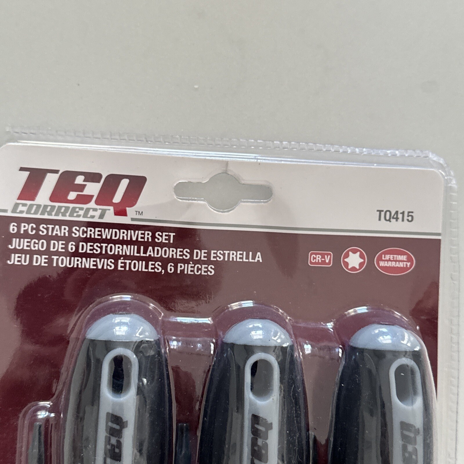 TEQ Correct 6 Piece Star Torx Screwdriver Set T10, T15, T20, T30, T40 No. TQ415