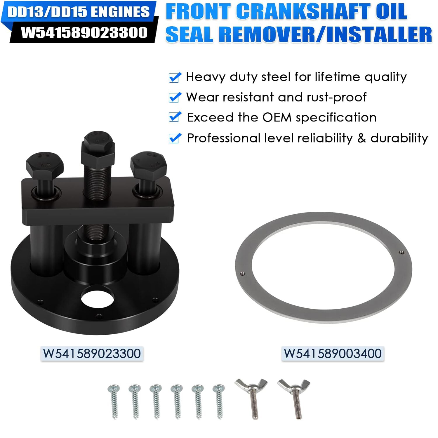 W541589023300 Front Crankshaft Oil Seal Remover Installer for Detroit DD13,DD15