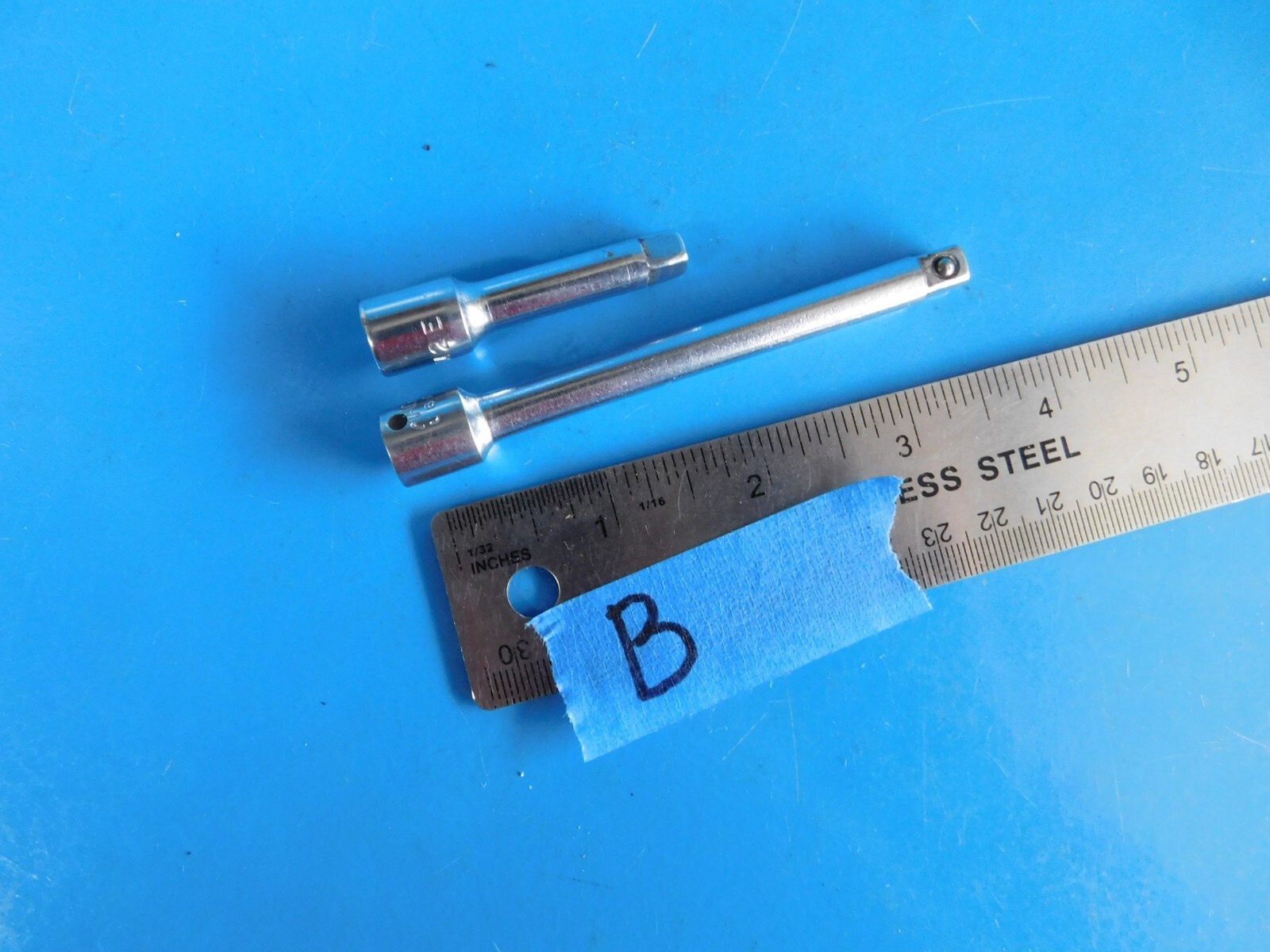 USED, MAC TOOLS ( 2 & 4 IN. ) 1/4 IN. DR. EXTENSIONS, PART#’S M2E, M4E, USA
