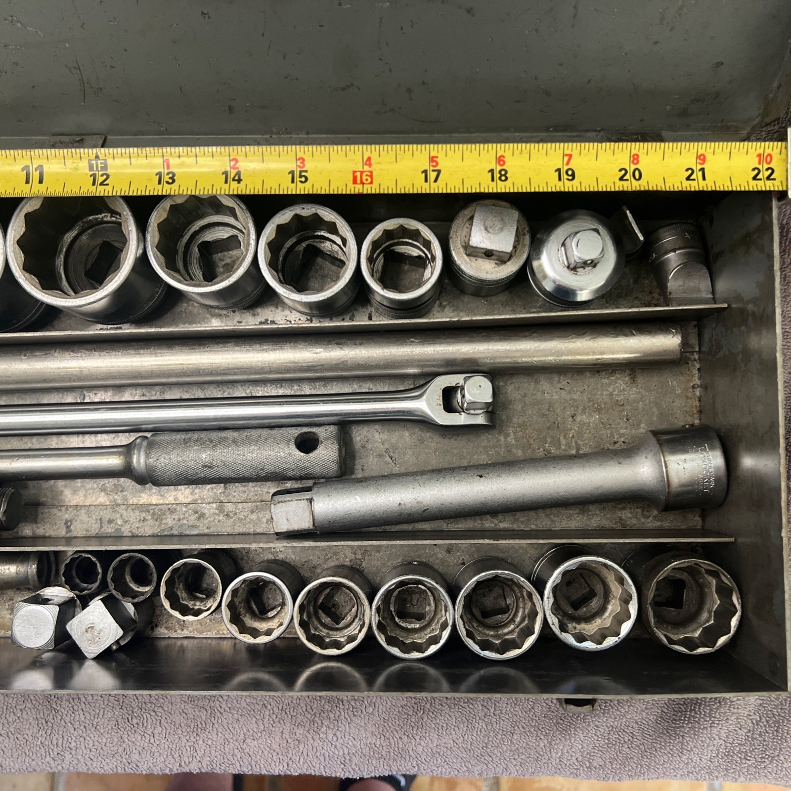 27pc Snap-on SAE Socket Set 3/4″ and 1/2”drive, LDH/SW series 9/16″ to 2″