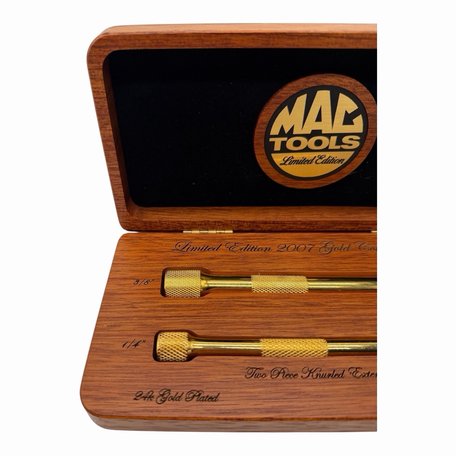 Mac Tools Limited Edition 2007 Two Piece Knurled Extension Set 96 Of 2000 24K
