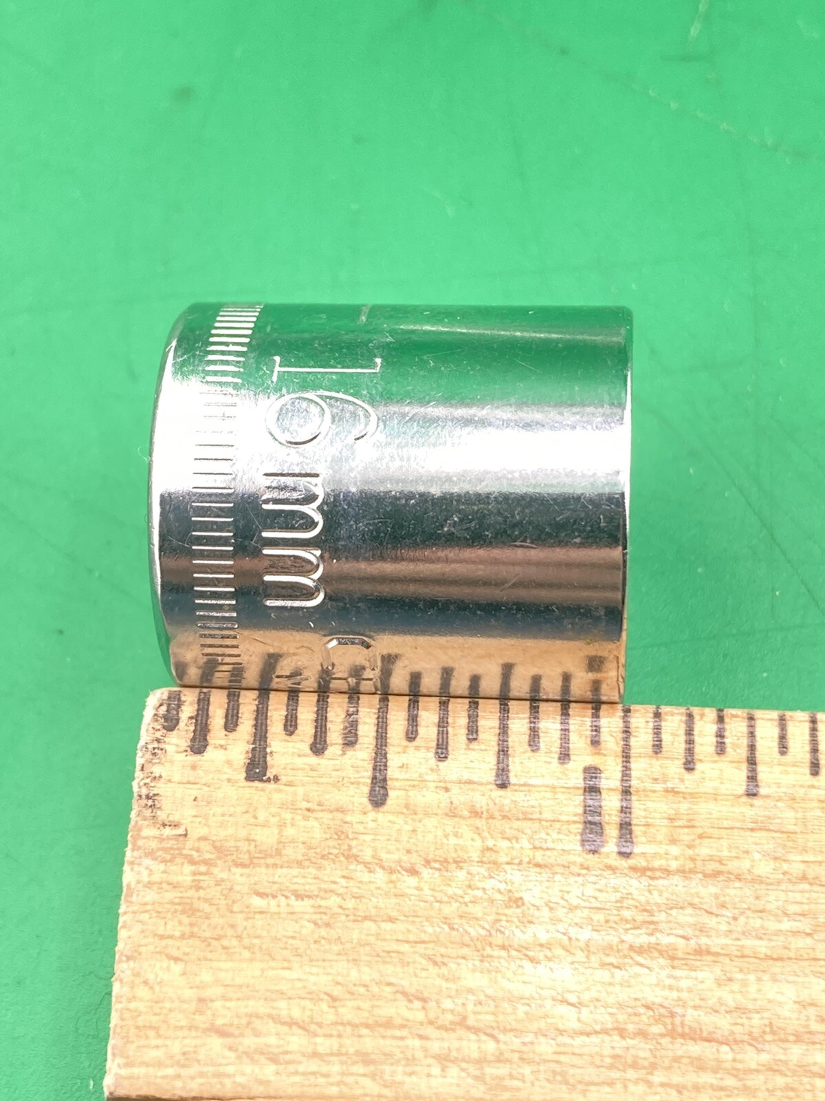 Vintage Craftsman 16mm Socket -G- Series 3/8″Dr. 12Pt 44311 USA Bottom Knurl NOS