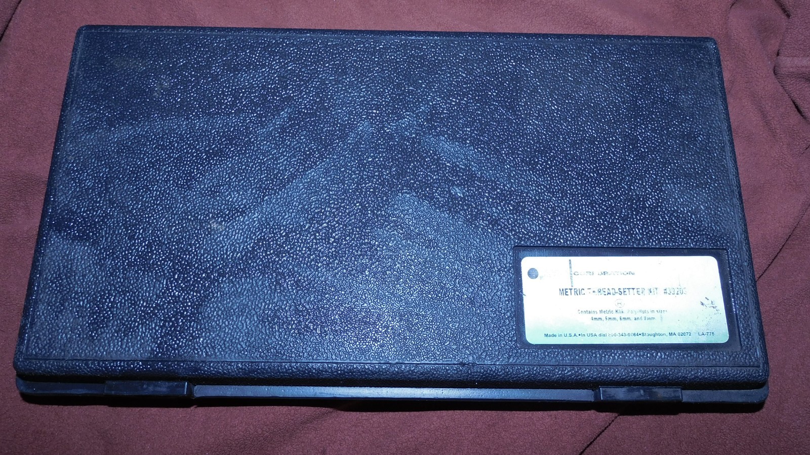 Metric Thread-Setter Kit #39203, Marson Corporation. Used & Beautiful Condition.