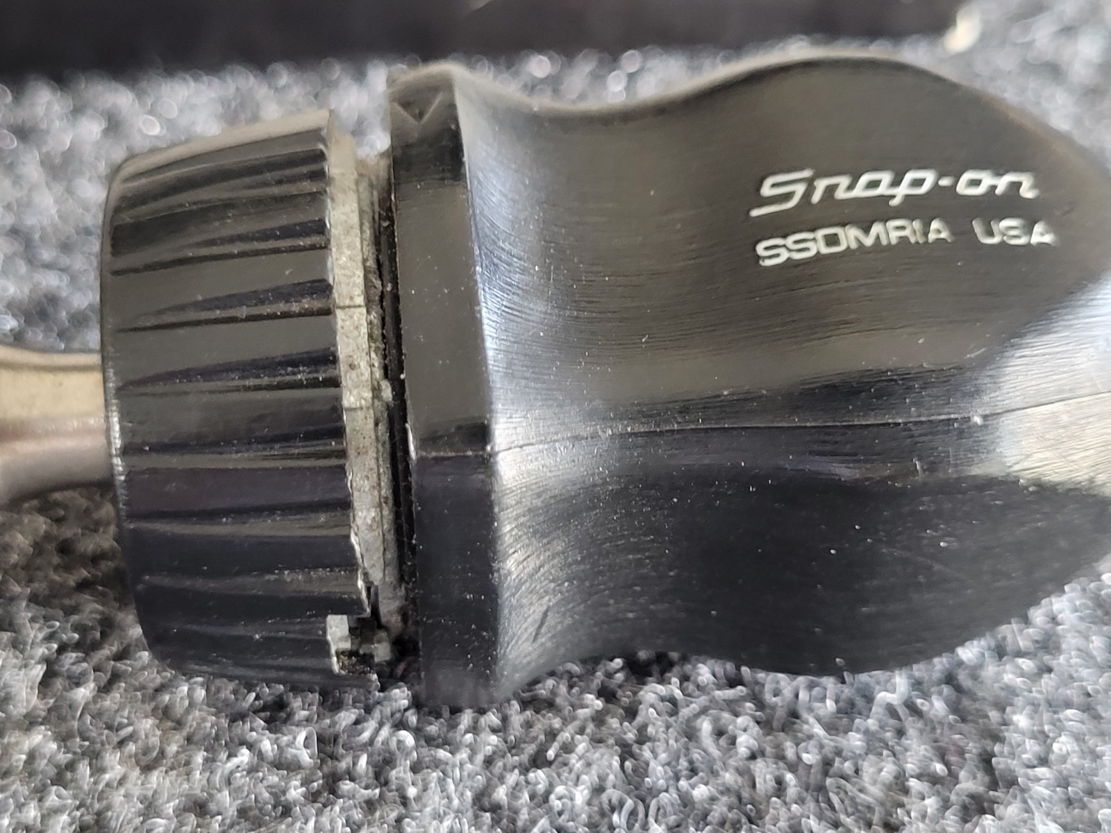 Snap-on Black Stubby Hard Handle Ratcheting Screwdriver SSDMR1A Older Box