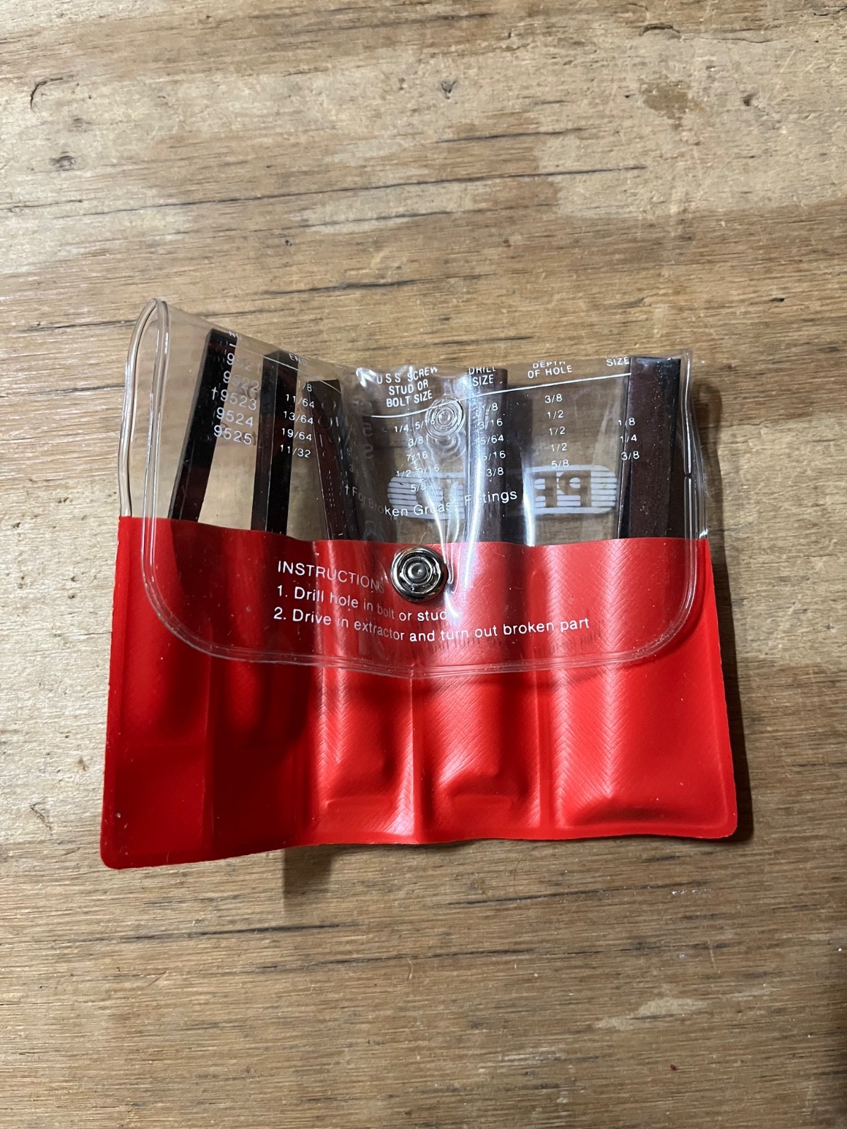 Proto 9500A 5pc Screw Extractor Set for Screw Extraction