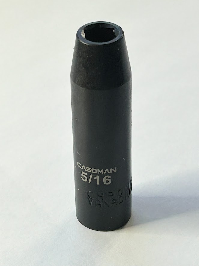 Casoman 5/16″ x 3/8″ Dr Deep Impact Socket 6 Point Free USA Shipping