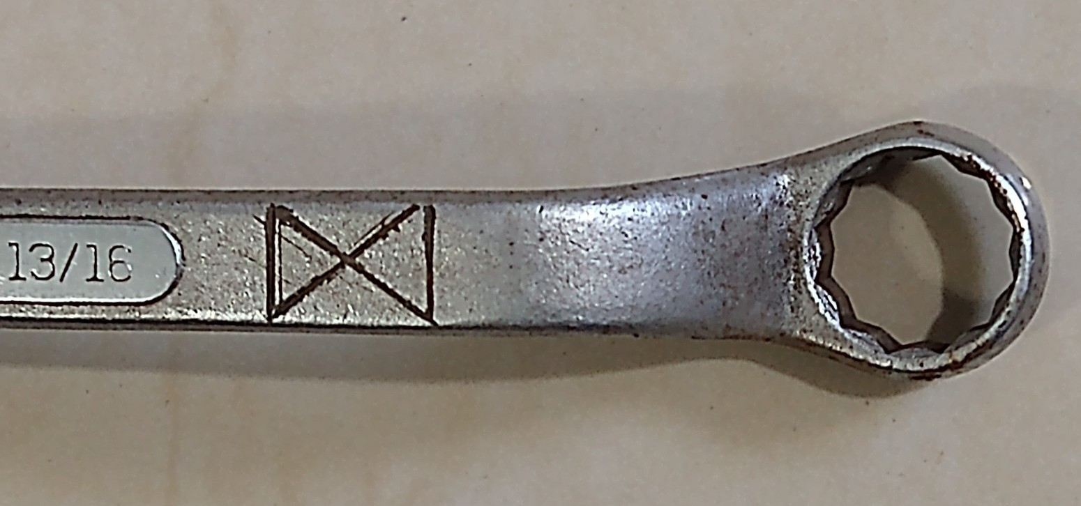 CRAFTSMAN TOOLS USA V, 13/16″ x 7/8″ DBL. BOX WRENCH, 12.5″ LONG, 12 POINT.