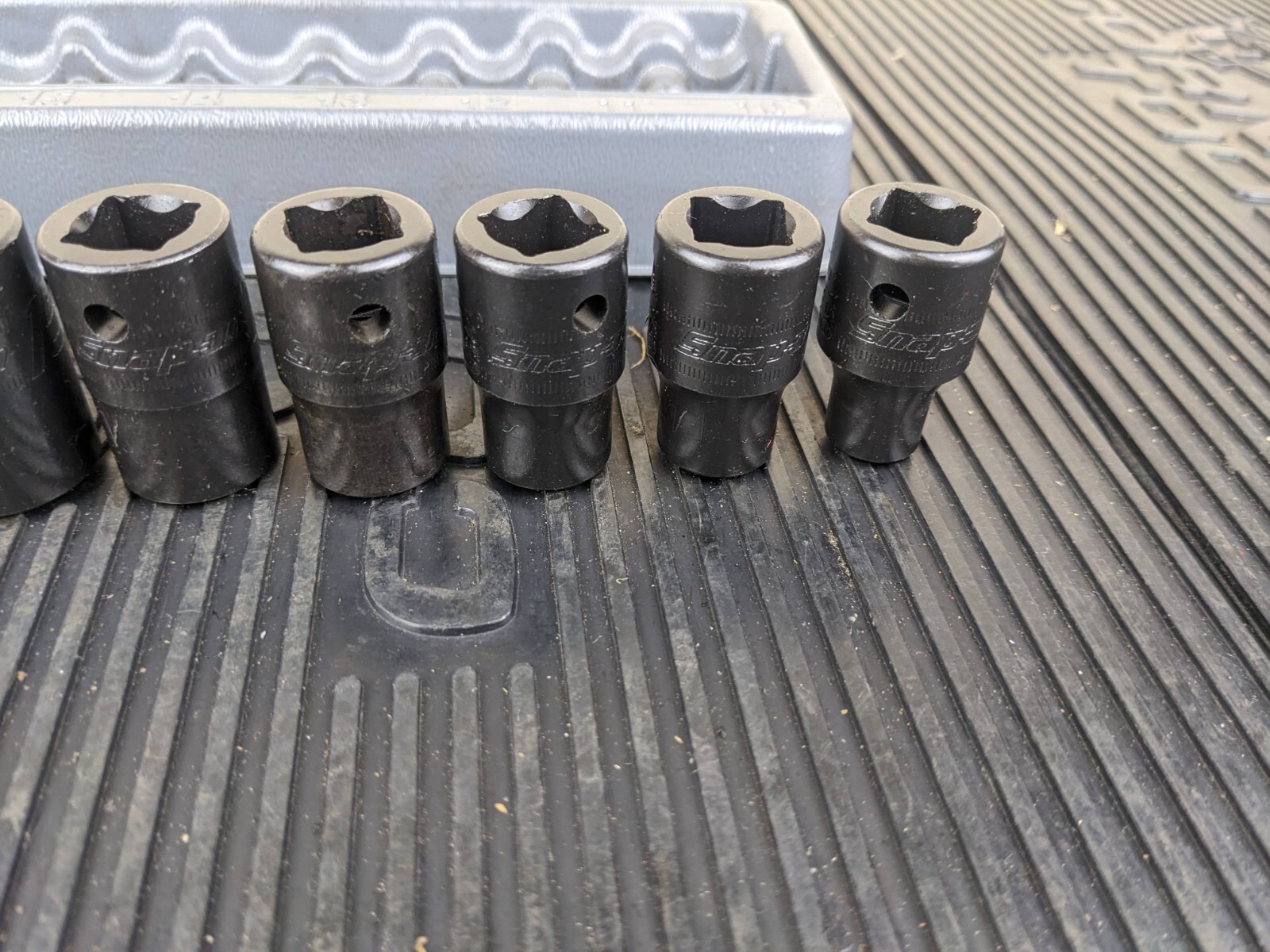 #bb249 Snap On 1/2″ drive 10 t0 19 mm 6-point Shallow Impact Socket Set 310IMMYA