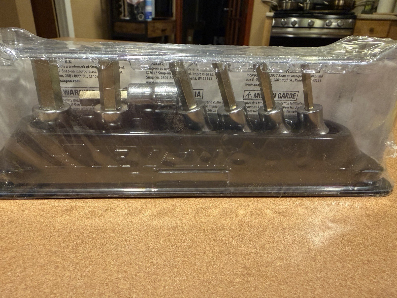 SNAP ON 207EFAMY 7pc Metric Hex Socket Driver Set . 3/8 Drive. 4-10 MM
