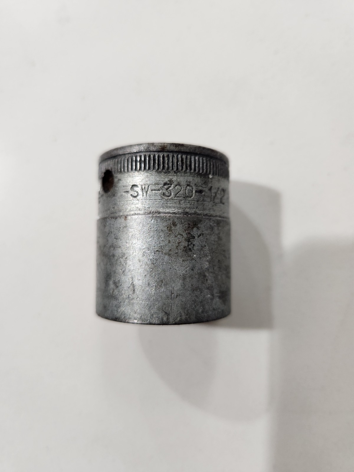 SNAP-ON 1” SW-320 1/2” Drive Socket 12 Point Chrome Shallow Vintage