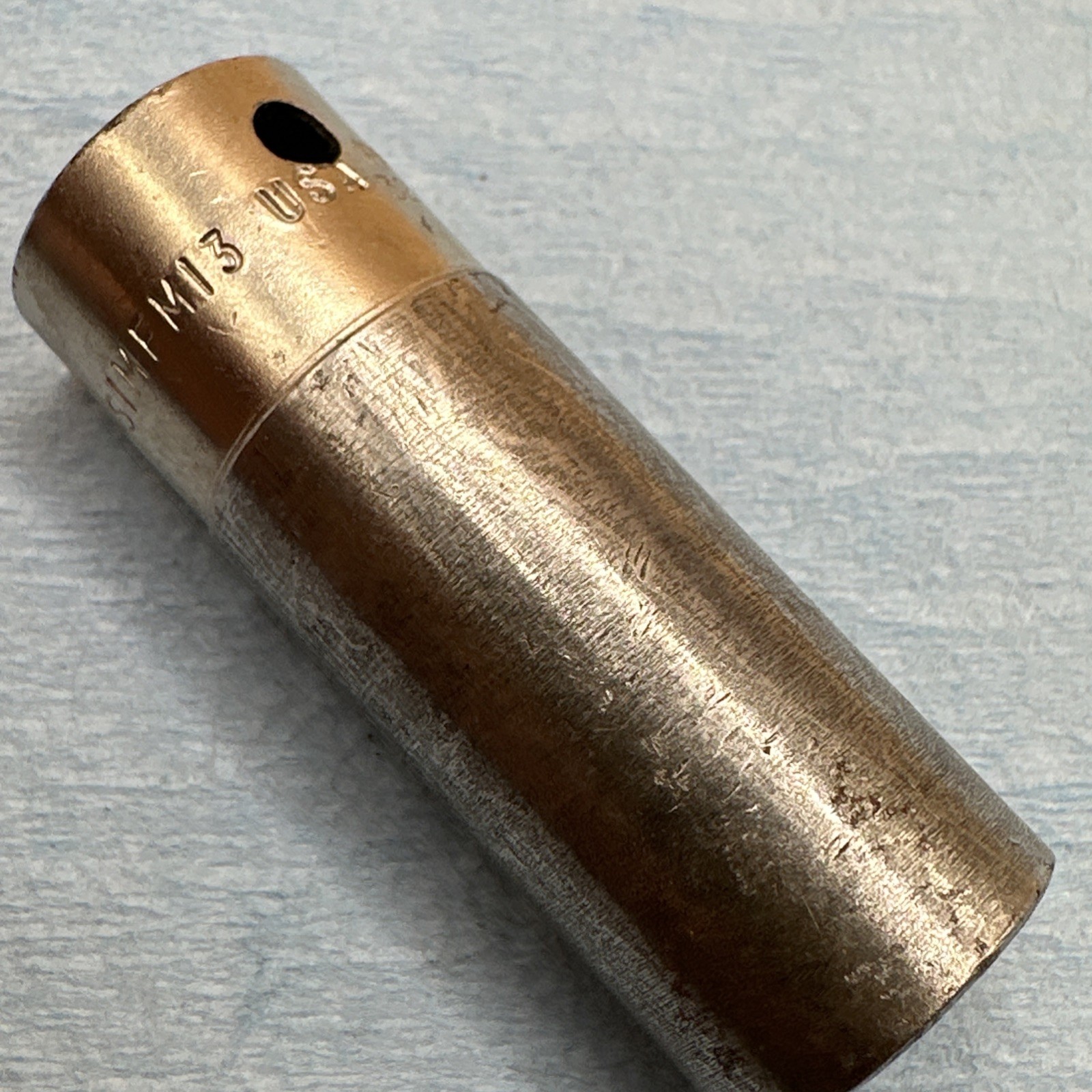 Vintage Snap On 13mm 6 Point Deep Impact Socket 3/8” Drive SIMFM13