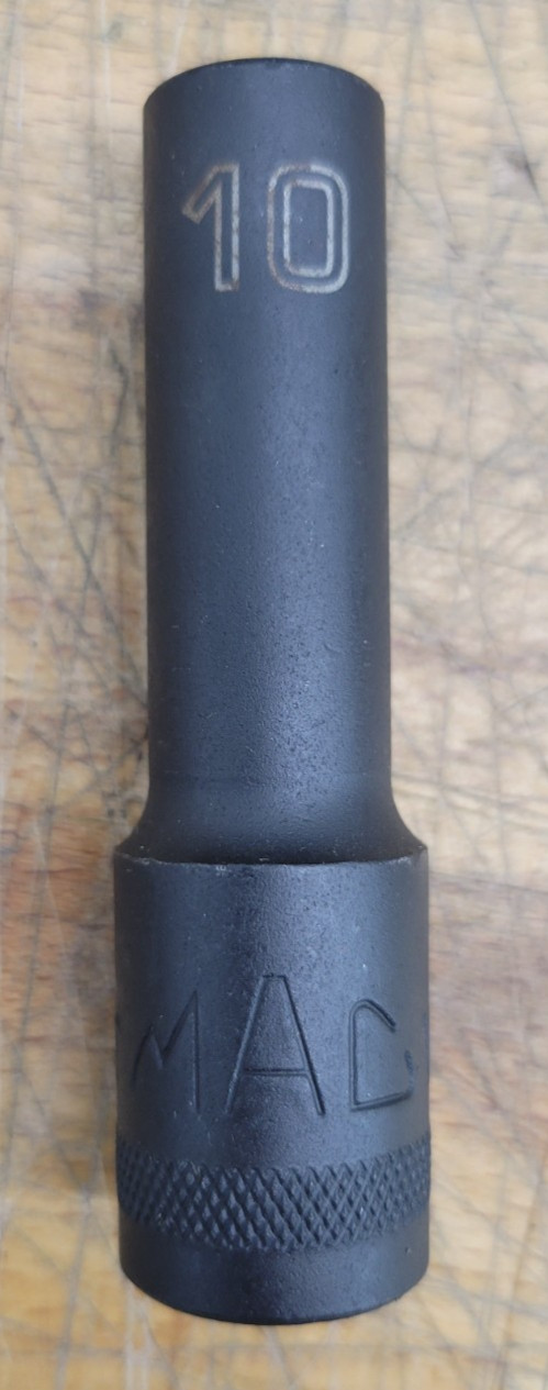 Mac-Tools SVDPM166BRPT 16 Pc 1/2″ Dr 6pt Metric Deep Impact Socket Set – USED
