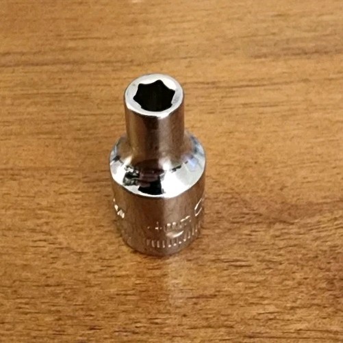 Craftsman 5mm Socket 6 Point 1/4″ Drive Z-AL 45909 Easy Read (Etched & Stamped)