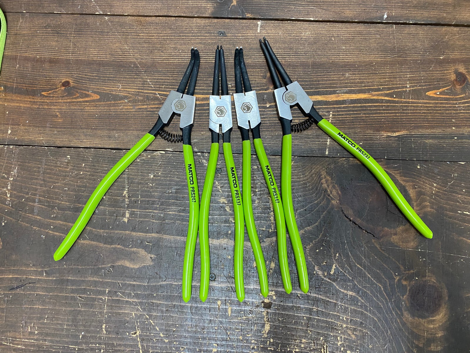 Matco Tools 4pc Snap Ring Plier Set .090″ | Used/Great | SPRS49 | 13″ Long | 90°