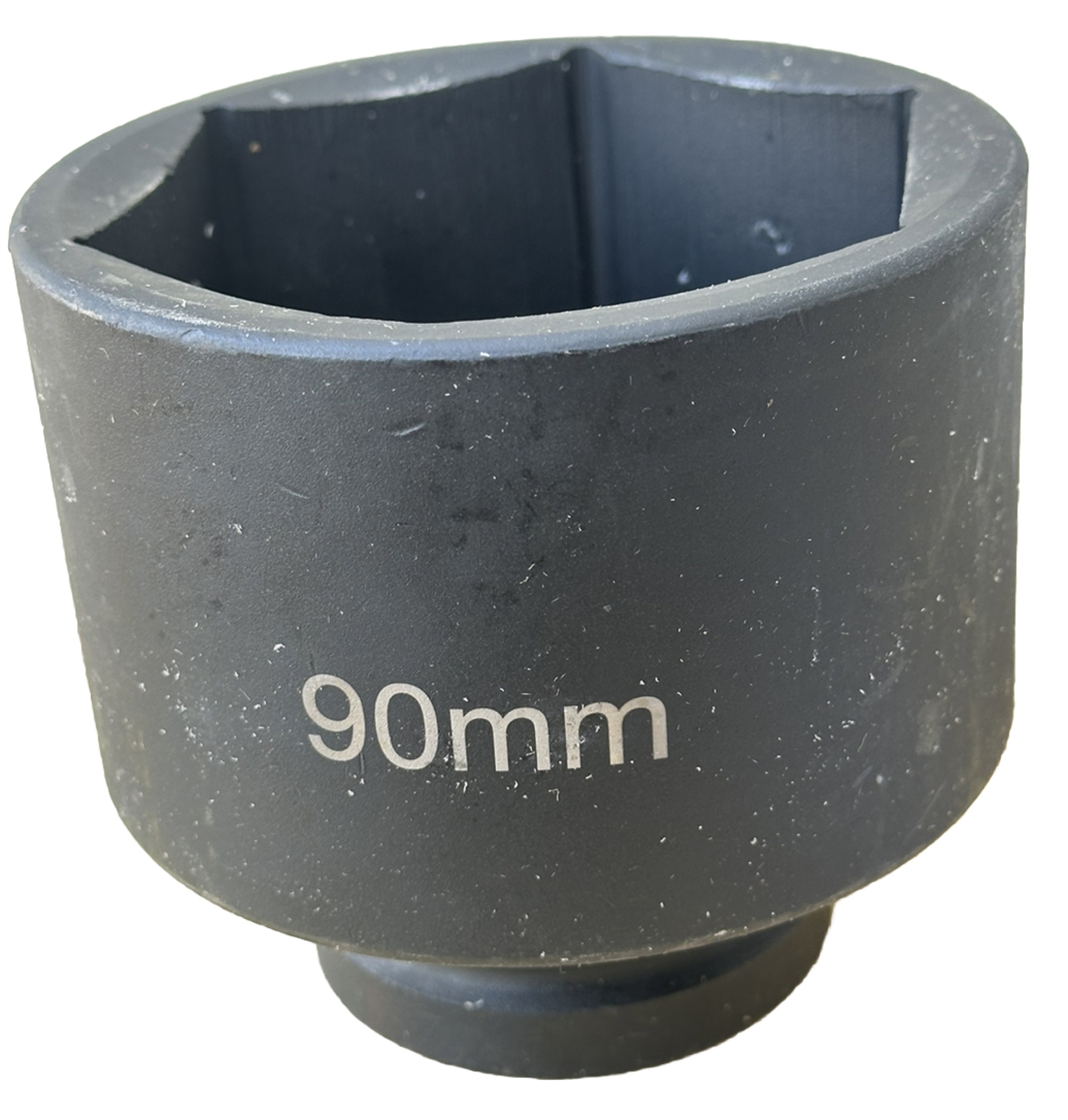 1” Drive 90mm Shallow Jumbo Impact Socket 6pt Cr-Mo Machinery Lug Nuts Removal