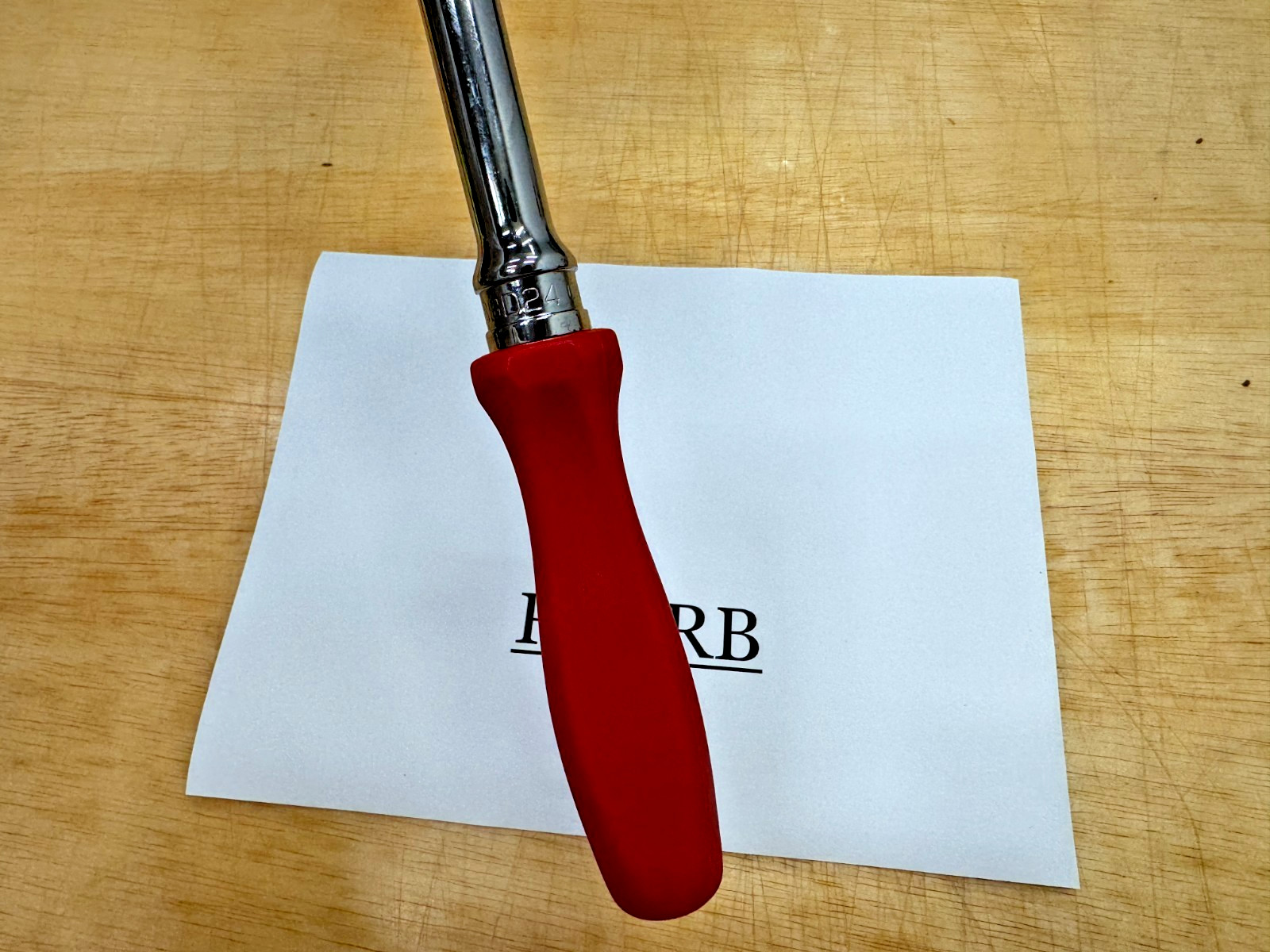 Snap-on Tools USA NOS RED 1/2″ Drive Hard Grip Handle Breaker Bar SHBBD24R RARE