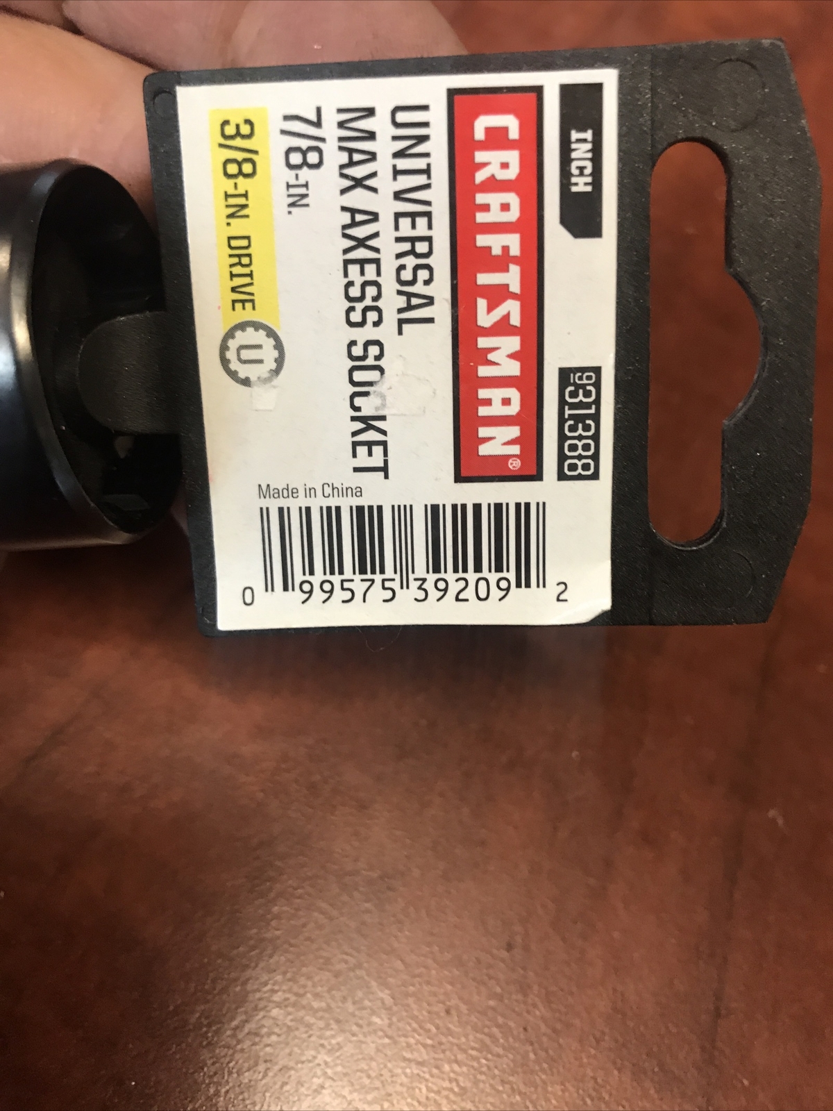 New Craftsman 3/8in. Drive Universal Max Axess 12 Points 7/8” Socket SAE 31388