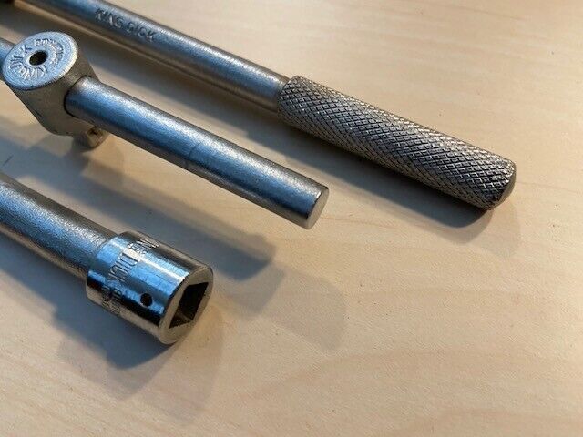 King Dick ‘Midget’ T-Bar, Swivel & 8″ Socket Ext. – Ex RAF Crowfoot Marked