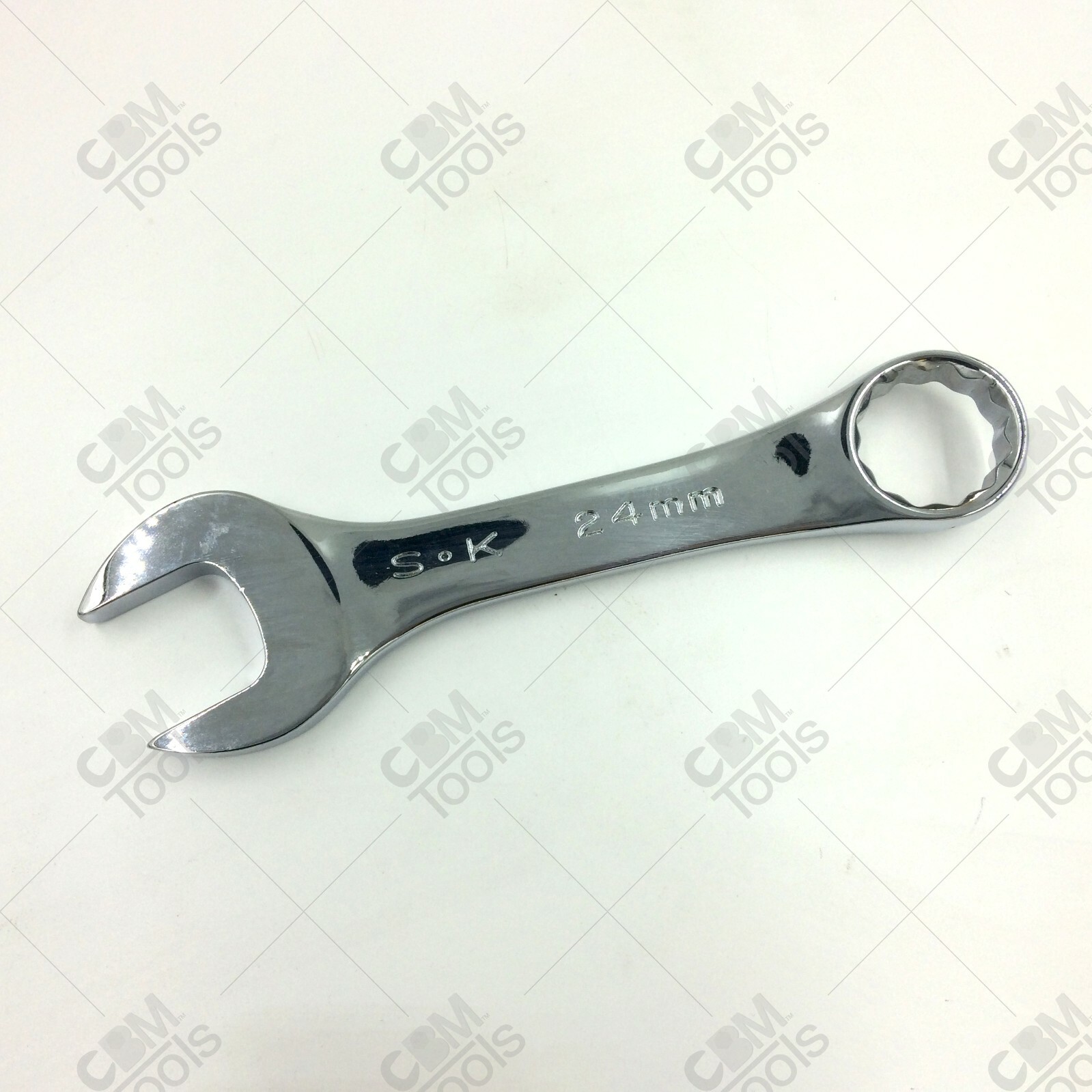 SK Hand Tools 88124 24mm 12Pt Short Combination Wrench