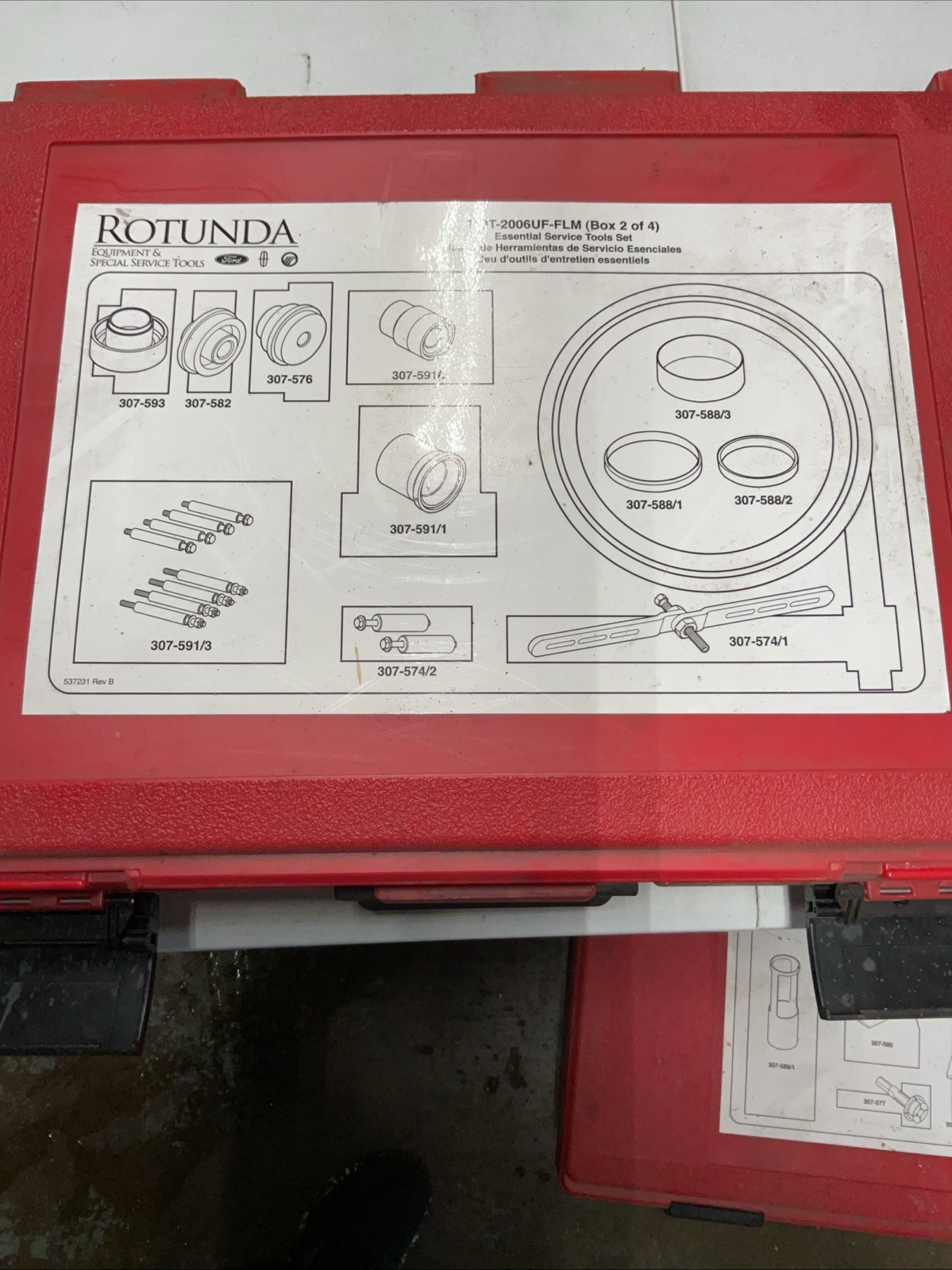 Rotunda TKIT-2006UF-FLM Ford Specialty Service Tool Box 2 Of 4 Only Box 2