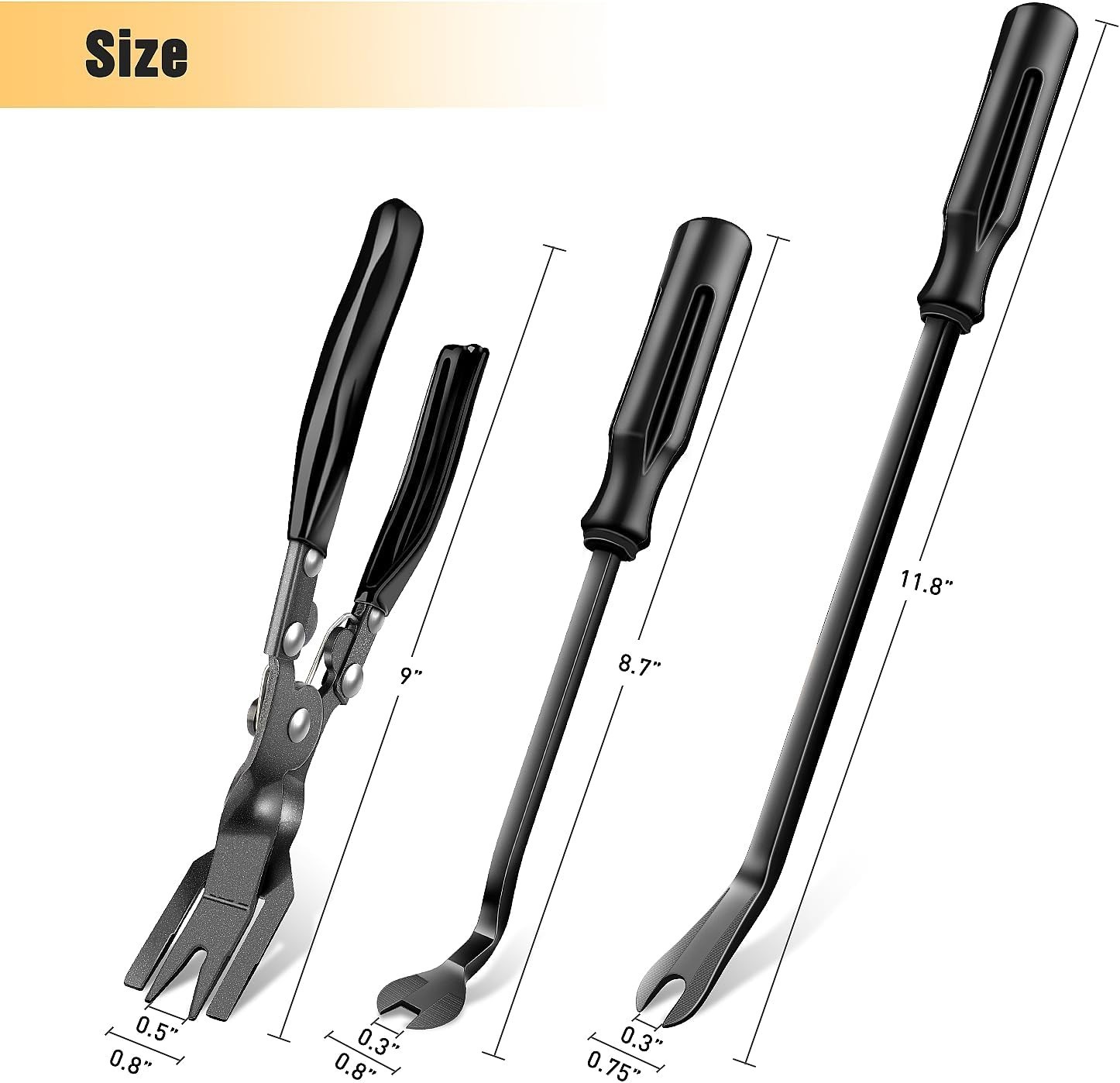 Auto Trim Removal Tool Set 3Pcs No Scratch Pry Tool Kit with Storage Bag for …