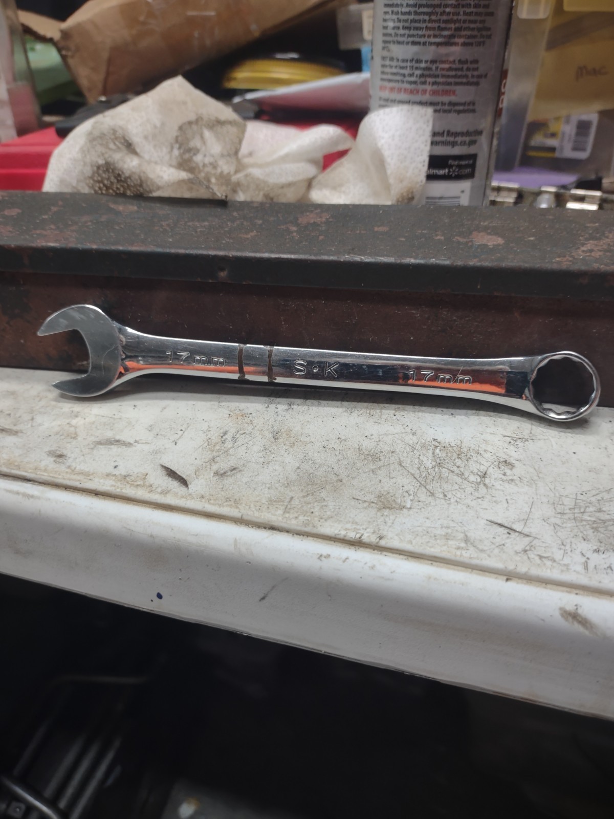 17mm Sk Full Polished Chrome Conbation Wrench