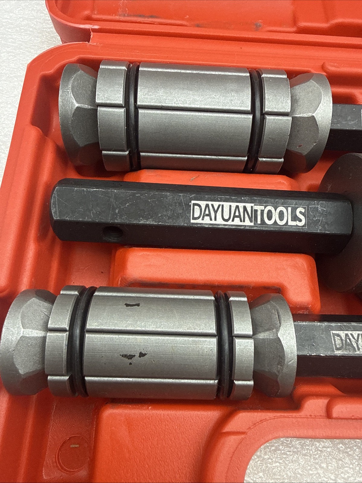 DAYUAN Upgraded 3Pcs Exhaust Pipe Expander Tool Set 1-1/8» to 3-1/2» *READ..
