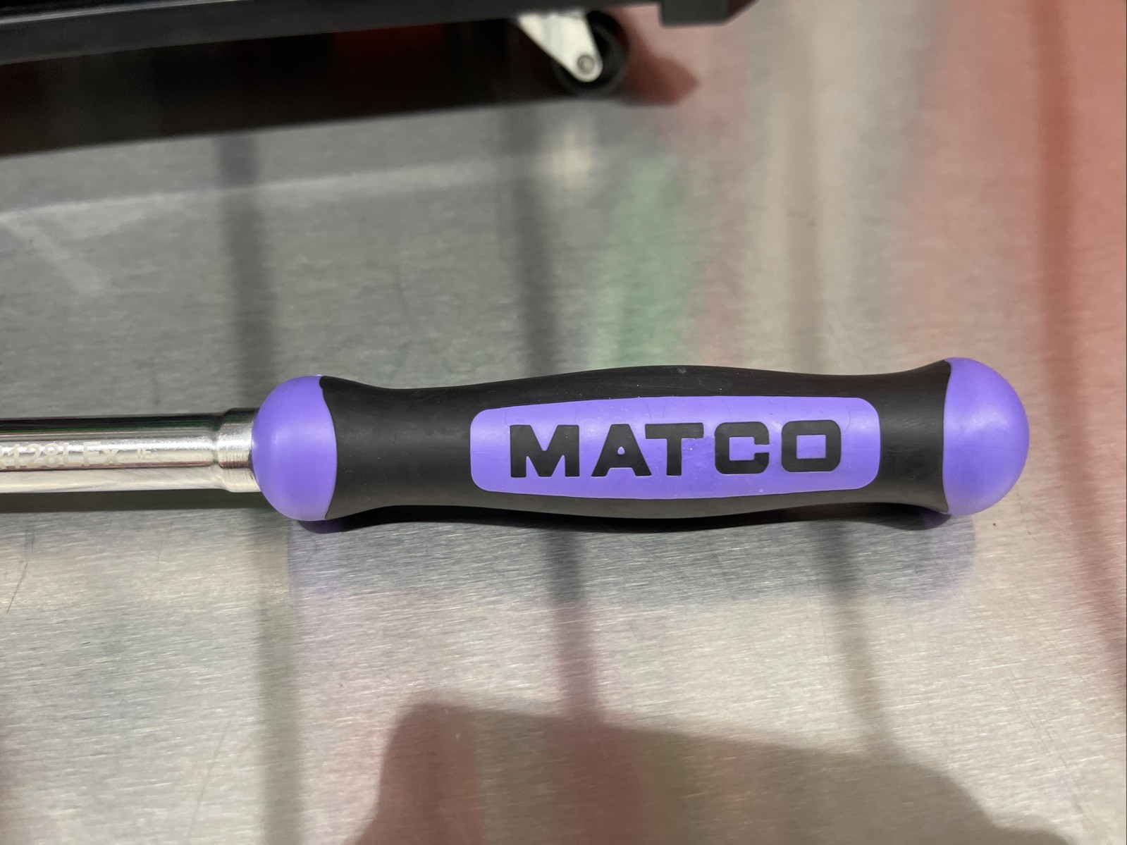 NEW Matco Tools BFR128LFP 3/8″ DRIVE 12-1/2″ LOCKING FLEX HEAD RATCHET PURPLE