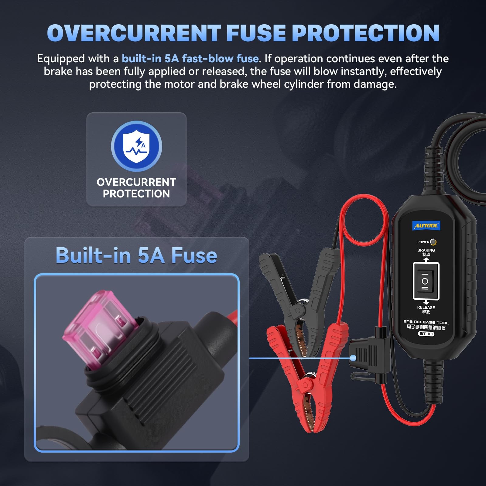 Electronic Parking Brake Tool for Emergency Release & Reset Control