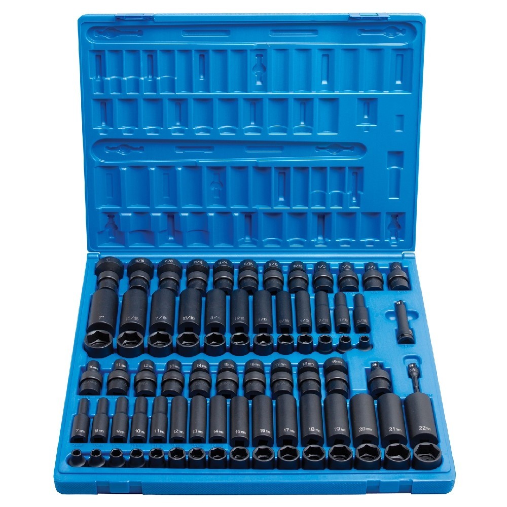 Grey Pneumatic 1281 3/8″ Impact SAE & Metric Master Socket Set New w/ Warranty!