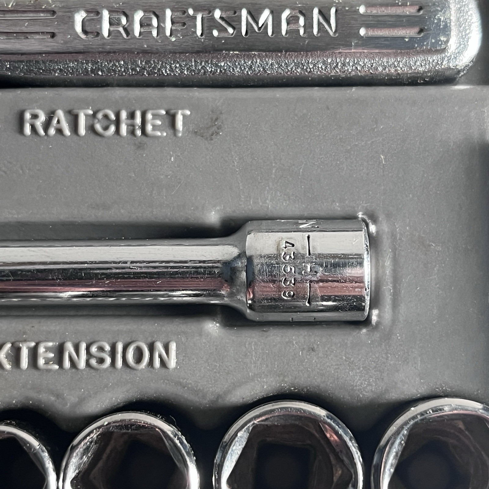 Vtg Craftsman USA 1/4″ Drive 6 Point METRIC Socket Set 34795 G Series